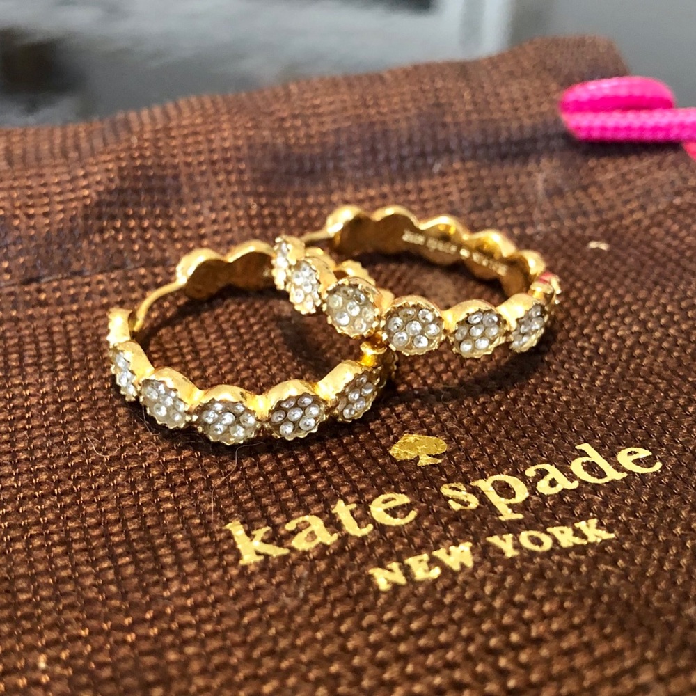 Kate Spade Gatsby Dot Hoops